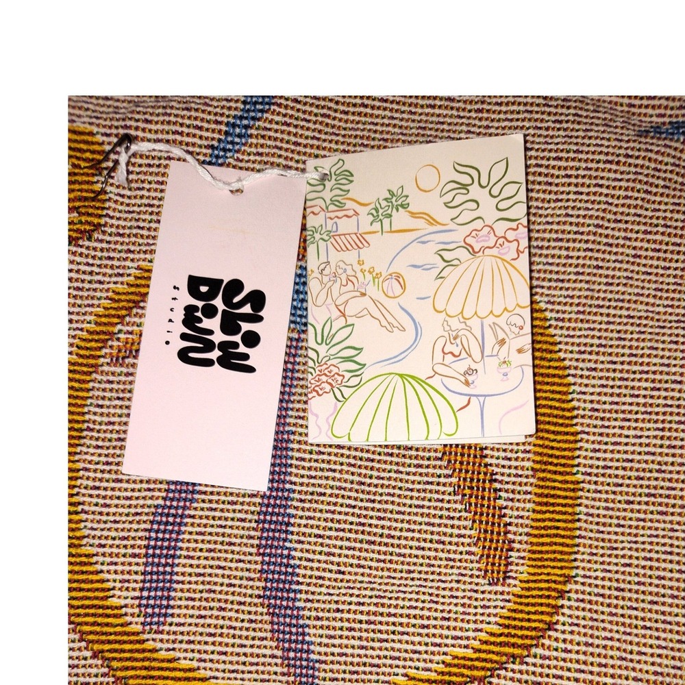 Slowdown Studio Paloma Throw Maggie Stephenson Cotton Woven Blanket 54x70 NEW - Picture 7 of 10